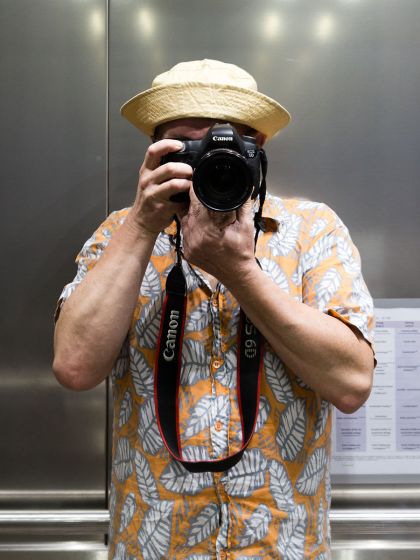 Selfie in an Elevator